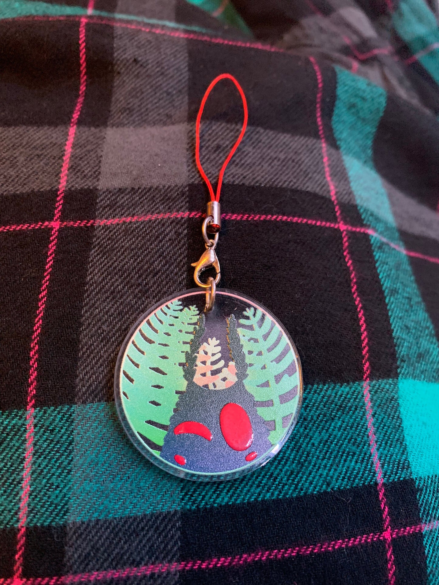 Mothman Acrylic Cellphone Charm